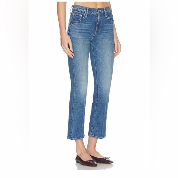 MOTHER Women's Light Blue Insider Crop Jeans Size 27 - Picture 4 of 4